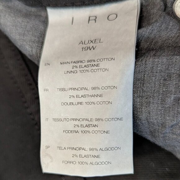 IRO Experience Size 26 Black Wash Cropped Jeans - Picture 6 of 14